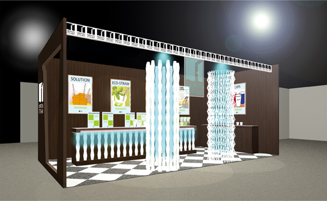 日本ストロー株式会社 Tokyo Packs 2010  東京ビックサイト 出展ブース